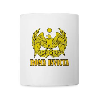 roma invicta rom römisch reich spqr - Tasse - Weiß - Vorne