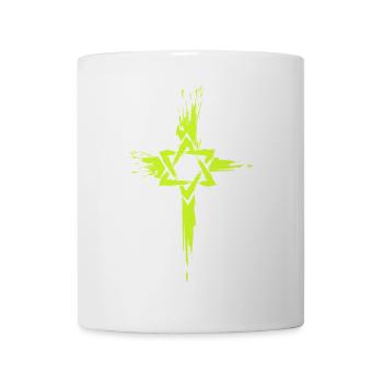 Messianische Juden Kreuz Symbol - Tasse - Weiß - Vorne