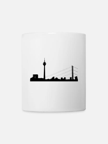 Skyline Düsseldorf - Tasse - Weiß