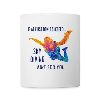 Skydive Fallschirmspringer Skydiver Freifall - Tasse - Weiß - Vorne