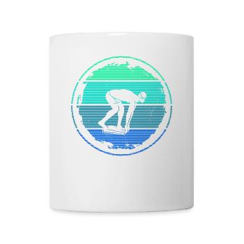 Schwimmer Schwimmen Schwimmsport Schwimm Herren - Tasse - Weiß - Vorne