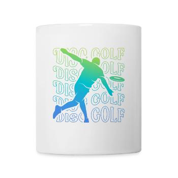 Discgolf Scheibe Disc Golf Discgolfer Herren - Tasse - Weiß - Vorne
