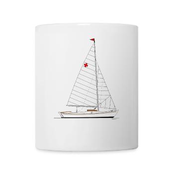 Hansa Jolle Riss - Tasse - Weiß - Vorne
