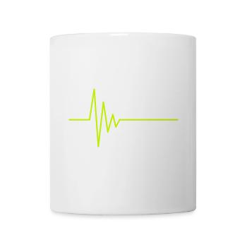 EKG Herzschlag - Tasse - Weiß - Vorne