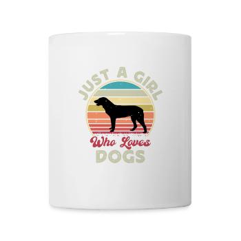 Cao De Castro Laboreiro Hund Silhouette Retro Sonne - Tasse - Weiß - Vorne