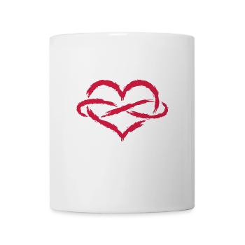 Herz Unendlich Endlose Liebe Symbol - Tasse - Weiß - Vorne