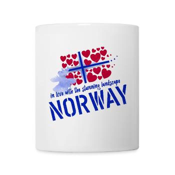 Norwegen Elche norge Norway - Tasse - Weiß - Vorne