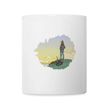 Der abenteuerlustige Fuchs – Horizon & Vélo - Tasse - Weiß - Vorne