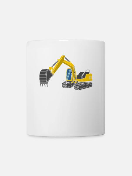 Bagger - Tasse - Weiß