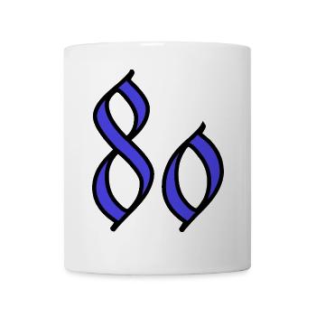 80. 80 JAHRE. 80. JAHRESTAG. 80-JÄHRIGES JUBILÄUM. - Tasse - Weiß - Vorne