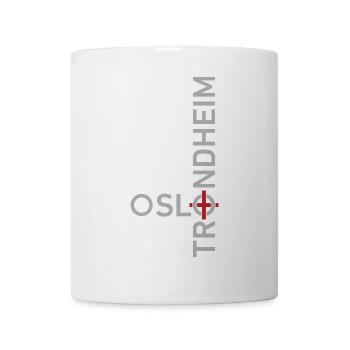 OSLO nach TRONDHEIM - Tasse - Weiß - Vorne