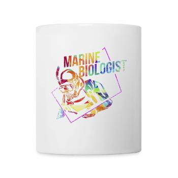 Neugierige Meeresbiologin Tiefsee - Tasse - Weiß - Vorne