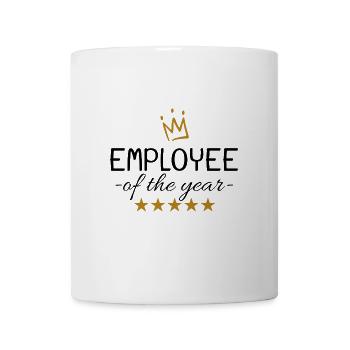 Mitarbeiter des Jahres - Tasse - Weiß - Vorne