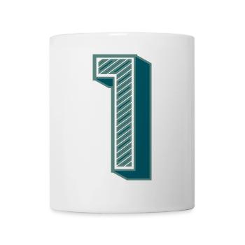1. 1 YEAR. 1st ANNIVERSARY - Mug - white - Front