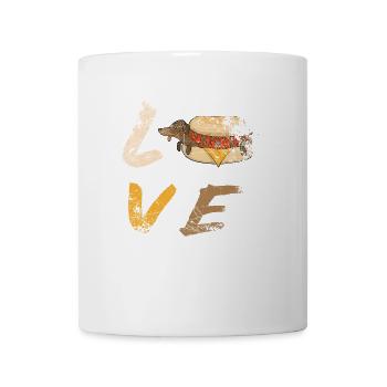 Dachshund - Tasse - Weiß - Vorne