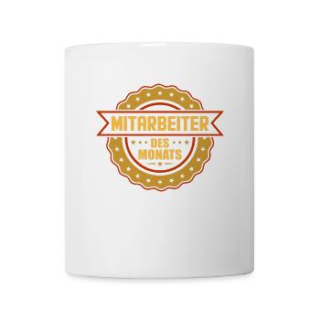 Mitarbeiter Des Monats - Tasse - Weiß - Vorne