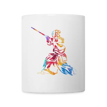Furchtloser Kendo Schwertkämpfer - Tasse - Weiß - Vorne