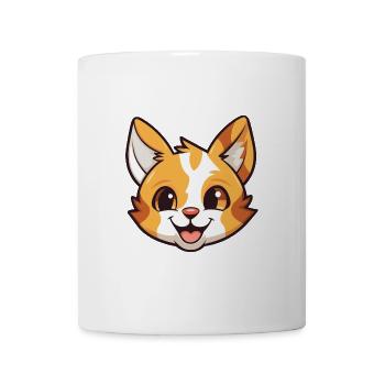 Pixie Bob Katze Cartoon Aquarell Illustration - Tasse - Weiß - Vorne