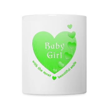girl baby girl - Tasse - Weiß - Vorne