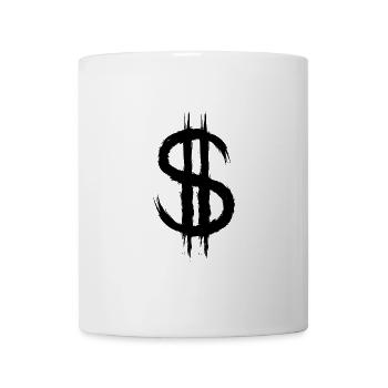 Dollarzeichen Dollar Geld Symbol - Tasse - Weiß - Vorne