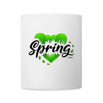 Frühling Frühlingsanfang Herzen - Tasse - Weiß - Vorne