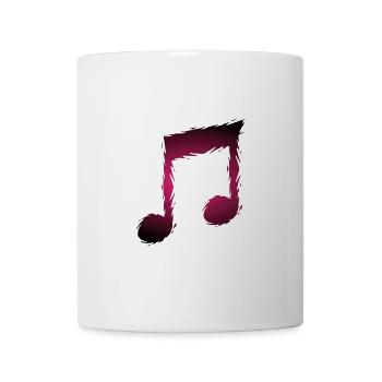 Musik Musiknote - Tasse - Weiß - Vorne