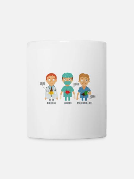 Schlafmütziger Anästhesist Narkose - Tasse - Weiß