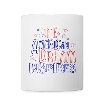 DER AMERIKANISCHE TRAUM INSPIRIERT - Tasse - Weiß - Vorne