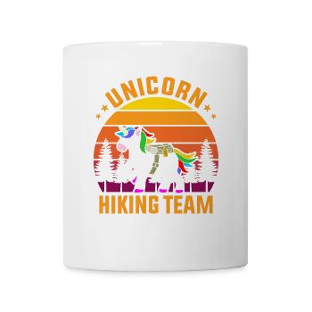 Unicorn Hiking Team Wanderer Wandern Wandergruppe - Tasse - Weiß - Vorne