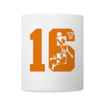 NUMBER 16 BASKETBALL 16TH BIRTHDAY - Mug - white - Front