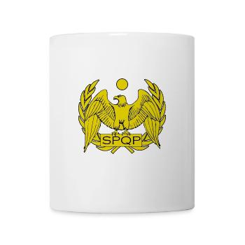 Roma Römisch Römischer Reich SPQP Polonia Polen - Tasse - Weiß - Vorne