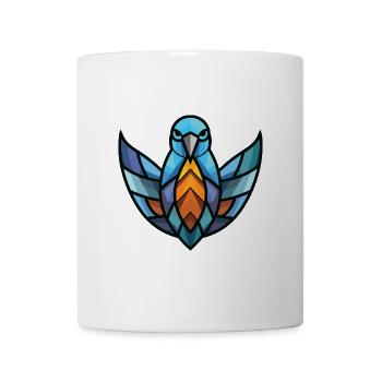 Taube Buntes Aquarell Tier Haustier Illustration - Tasse - Weiß - Vorne