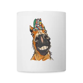Wilder Westen Westernpferd Pferde Pferd Gaul Ross - Tasse - Weiß - Vorne