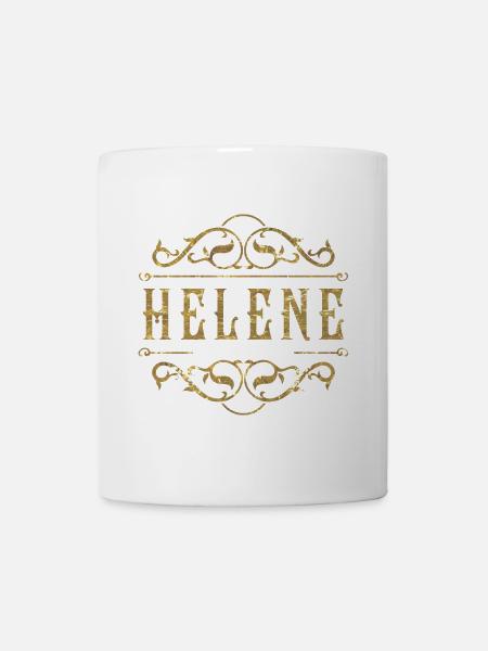 Helene gold - Tasse - Weiß