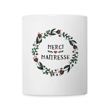 Danke Herrin - Ende des Jahres Geschenk - Tasse - Weiß - Vorne