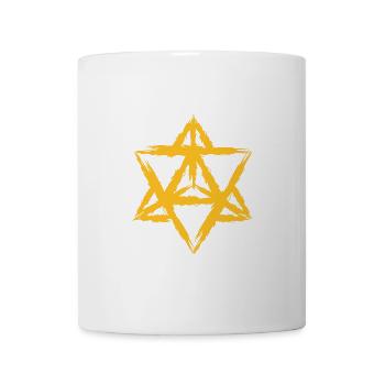 Merkaba Symbol Heilige Geometrie - Tasse - Weiß - Vorne