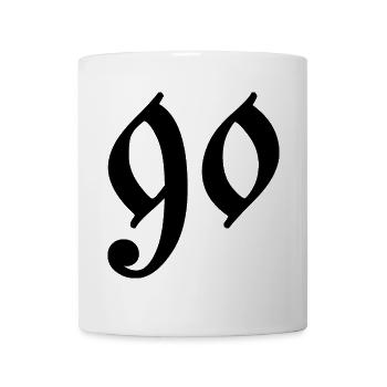 90 - Tasse - Weiß - Vorne