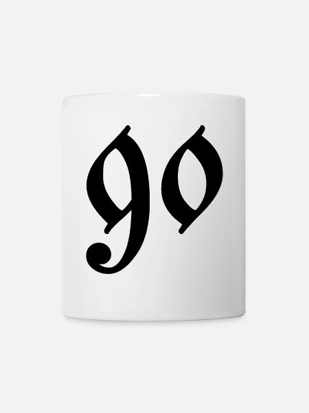 90 - Tasse - Weiß