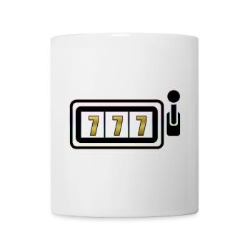Spielautomat mit Jackpot (777) - Tasse - Weiß - Vorne