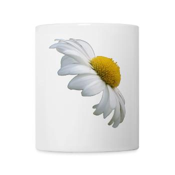 Margeriten Margerite weiße Blume Gänseblume - Tasse - Weiß - Vorne