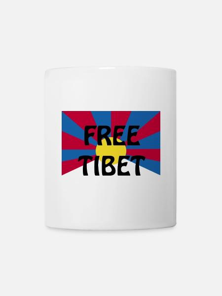 free tibet - Tasse - Weiß