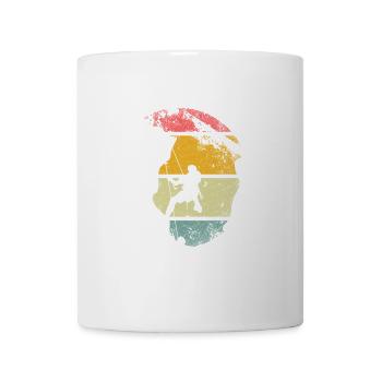 Abseilen Felsklettern Felskletterer Retro Vintage - Tasse - Weiß - Vorne