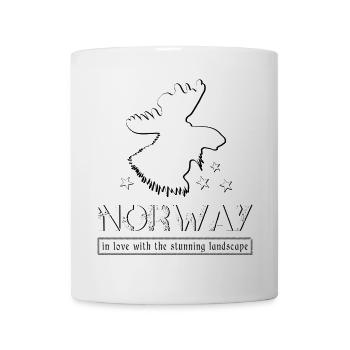 Norway norge - Tasse - Weiß - Vorne