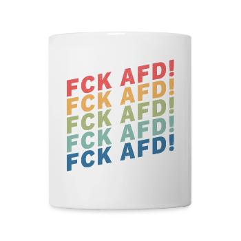 FCK AFD - Tasse - Weiß - Vorne