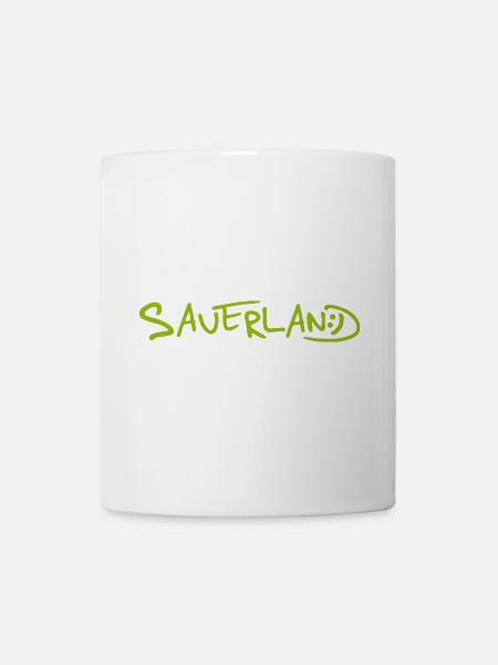 Sauerland-Logo frech und fröhlich - Tasse - Weiß