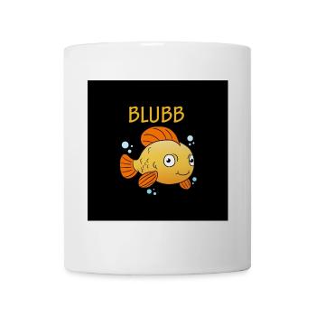 Blubb Maske Goldfisch - Tasse - Weiß - Vorne