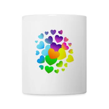 Herzen Herz viele Herzen - Tasse - Weiß - Vorne