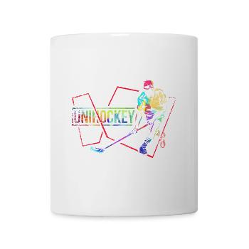 Reaktionsschneller Unihockey Torhüter - Tasse - Weiß - Vorne