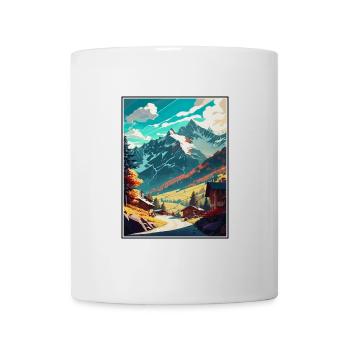 Mayrhofen Autriche Vintage voyage affiche Souvenir - Mug blanc - blanc - Devant