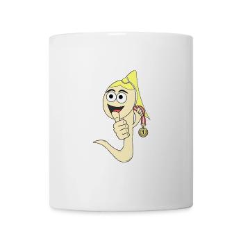 Sieger Sperma Weiblich lustig Nummer 1 - Tasse - Weiß - Vorne